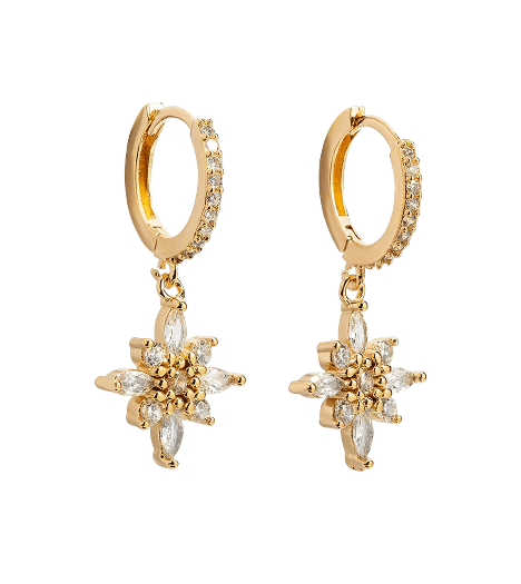 Diamond Drop Earrings 0.60 ct in 18K White Gold