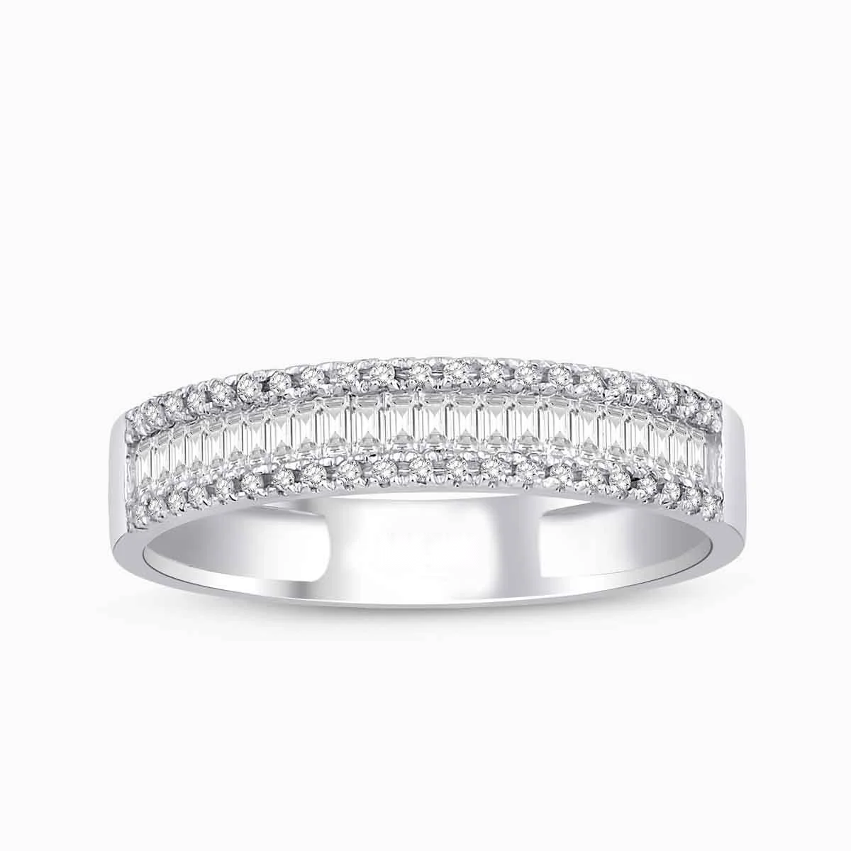 0.31 ct Pırlanta Baget Yüzük