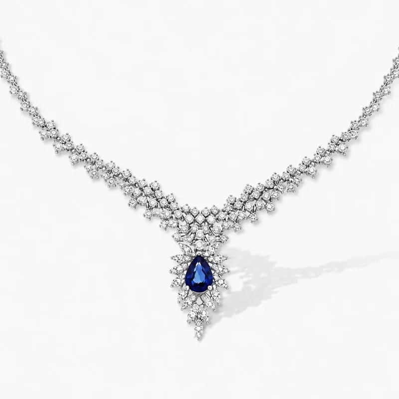 8.49 ct Safir Kolye