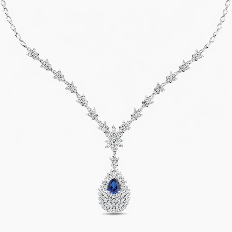 5.54 ct Safir Kolye