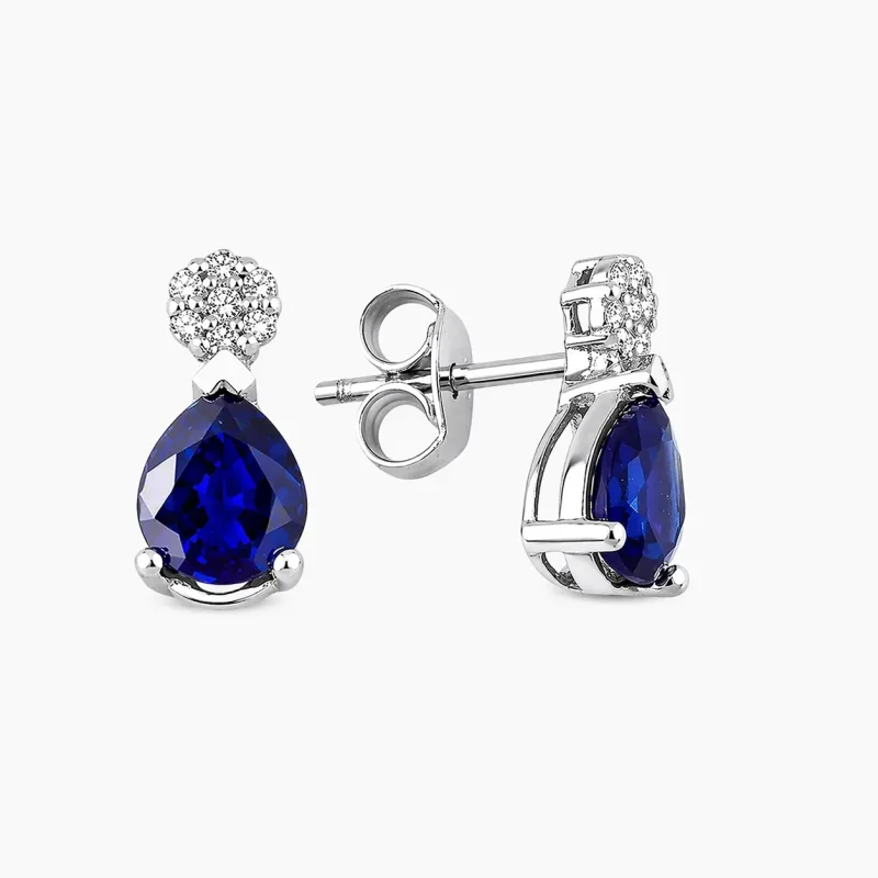 1.10 ct Safir Küpe