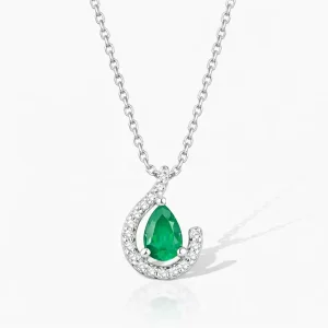 0.49 ct Zümrüt Kolye