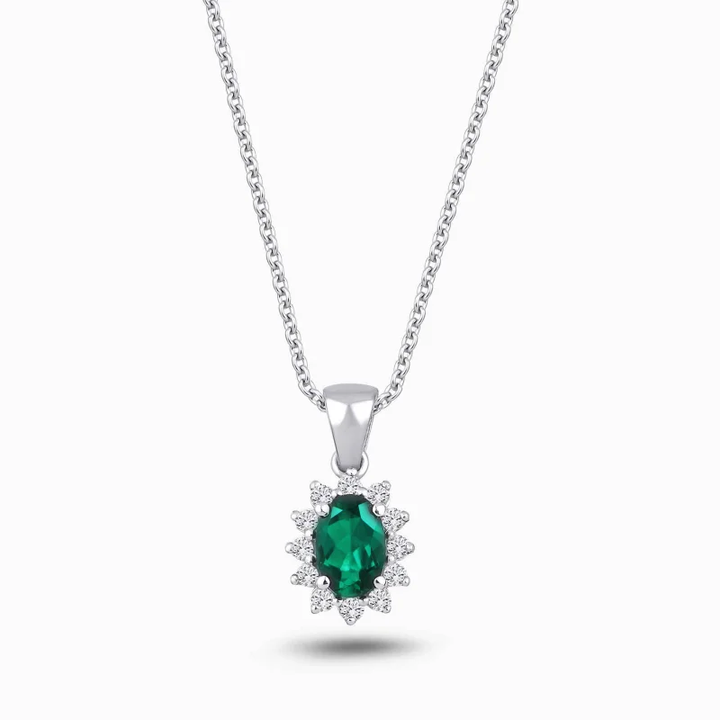 0.50 ct Zümrüt Kolye