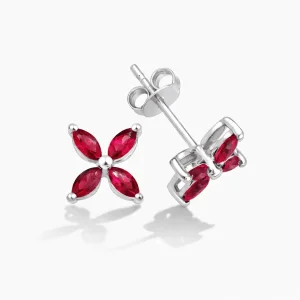 0.72 ct Yakut Küpe