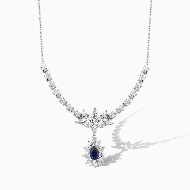 1.10 ct Safir Kolye