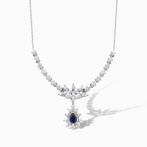 1.10 ct Safir Kolye
