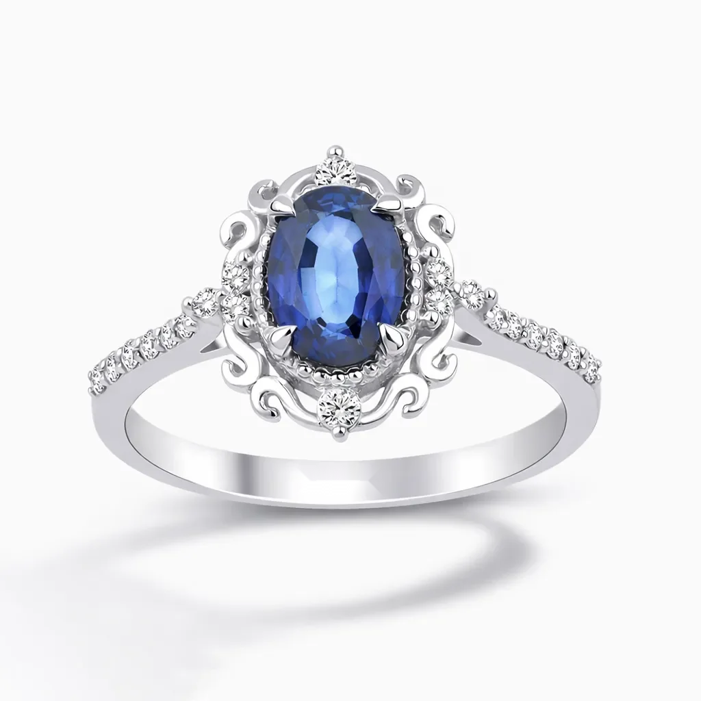0.85 ct Safir Yüzük