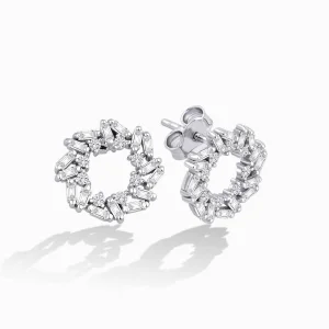 0.64 ct Pırlanta Baget Küpe