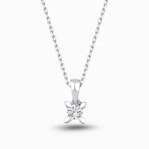 0.10 ct Pırlanta Tektaş Kolye