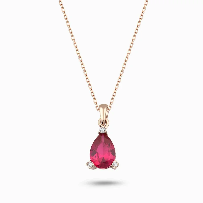 0.79 ct Yakut Kolye