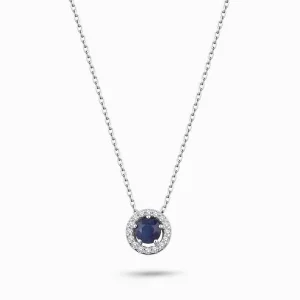 0.28 ct Safir Kolye