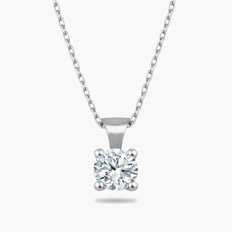0.30 ct Pırlanta Tektaş Kolye