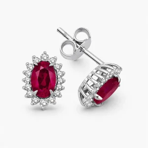 1.20 ct Yakut Küpe