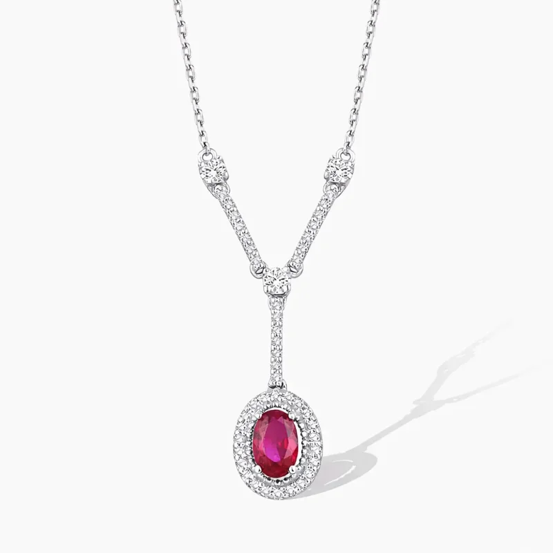 0.83 ct Yakut Kolye