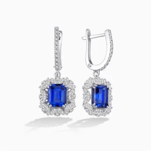 3.69 ct Safir Küpe