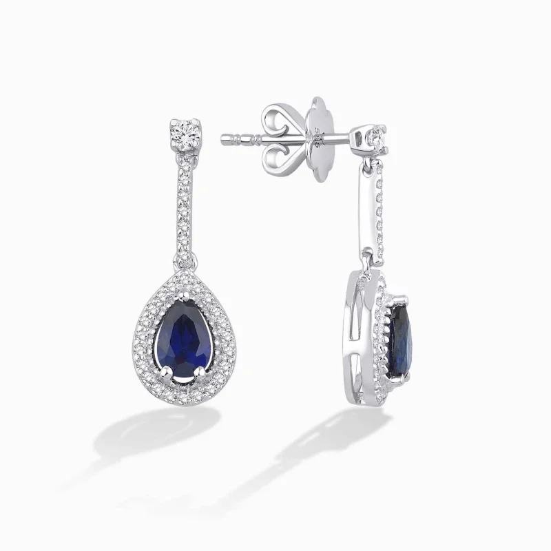 0.75 ct Safir Küpe