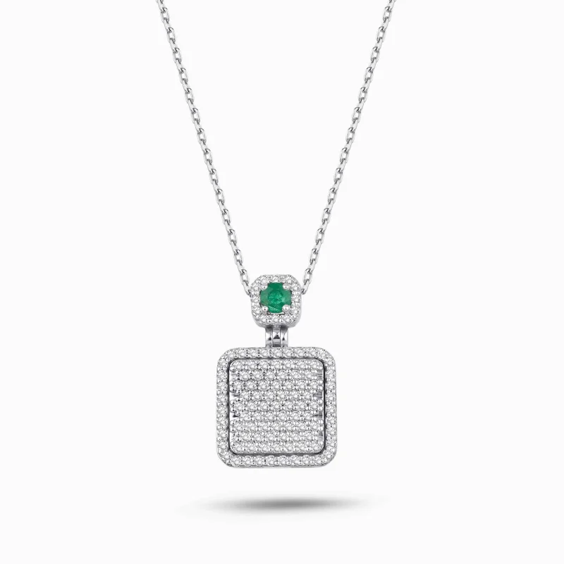 0.72 ct Zümrüt Kolye