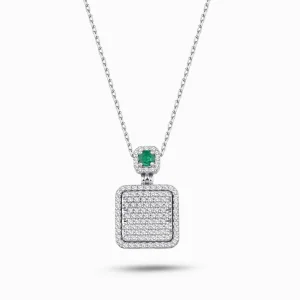 0.72 ct Zümrüt Kolye