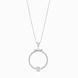 0.29 ct Pırlanta Baget Kolye