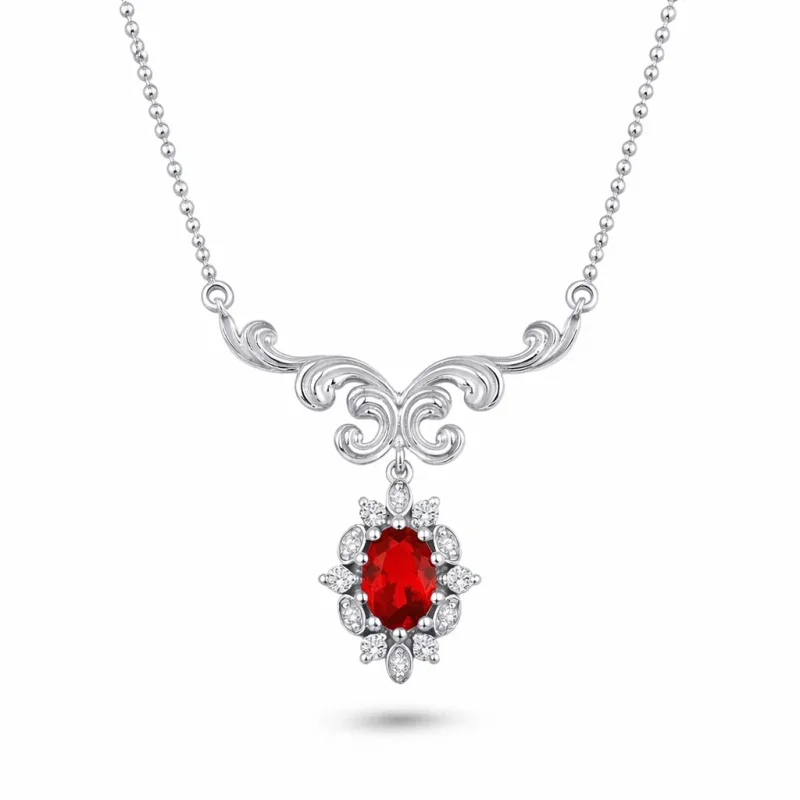 0.63 ct Yakut Kolye