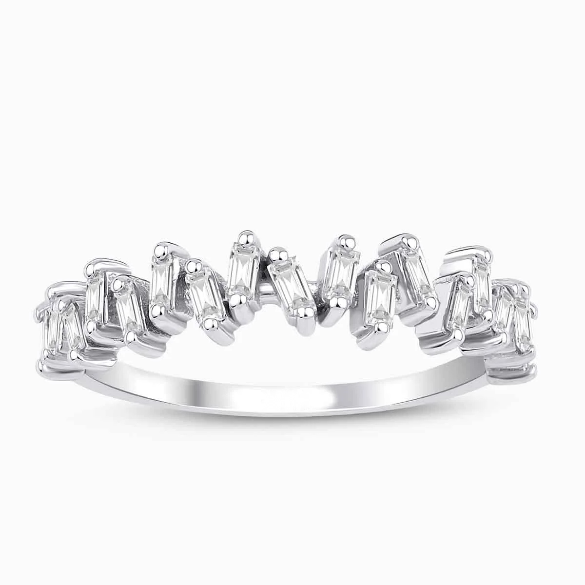 0.32 ct Pırlanta Baget Yüzük