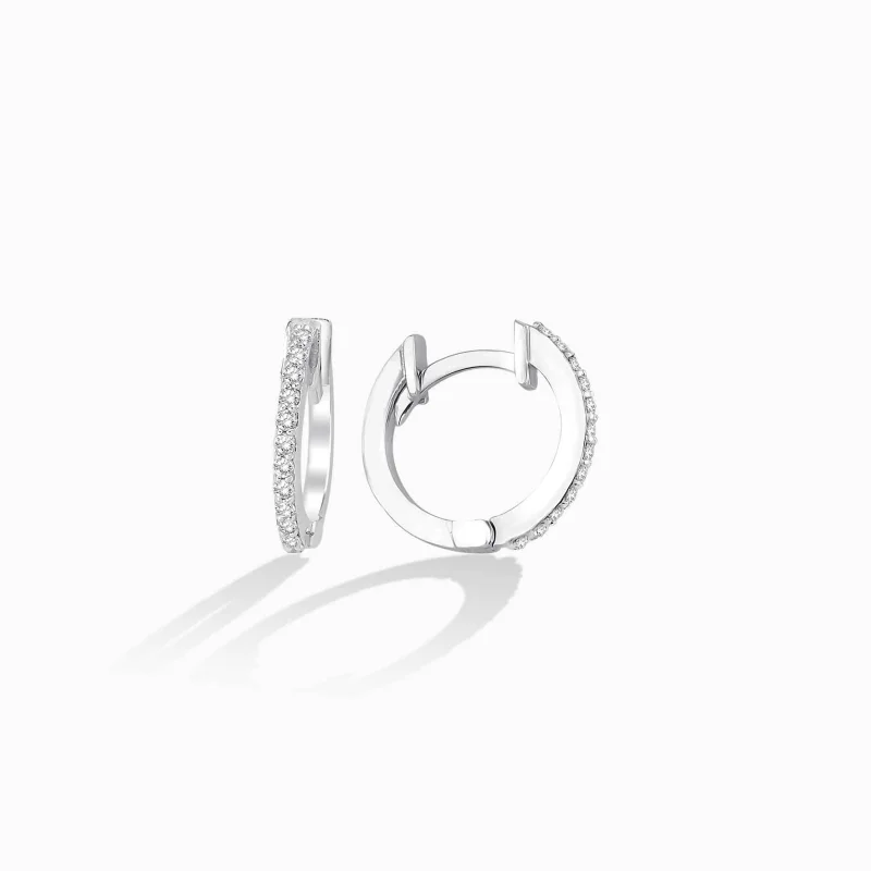0.14 ct Pırlanta Halka Küpe