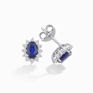 1.41 ct Safir Küpe