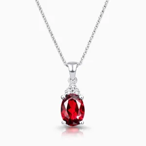 0.96 ct Yakut Kolye