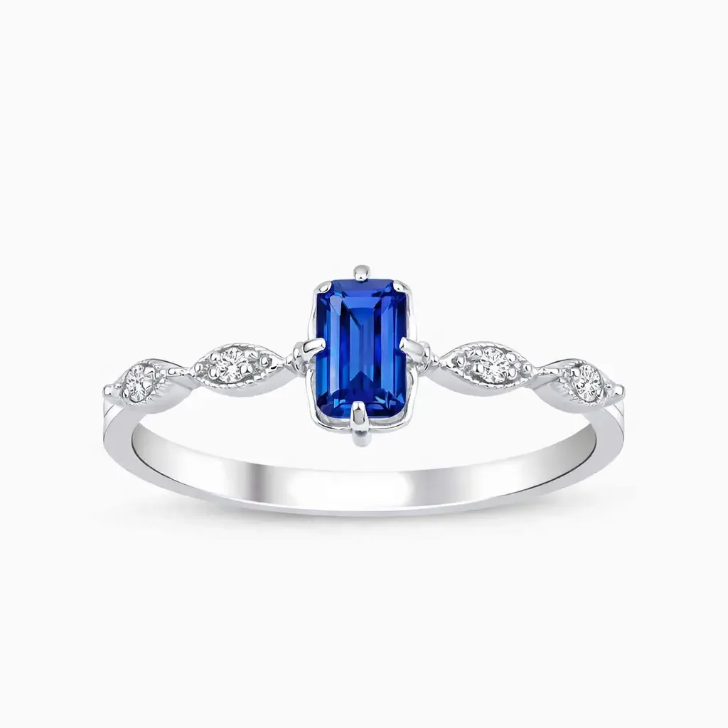 0.78 ct Safir Yüzük