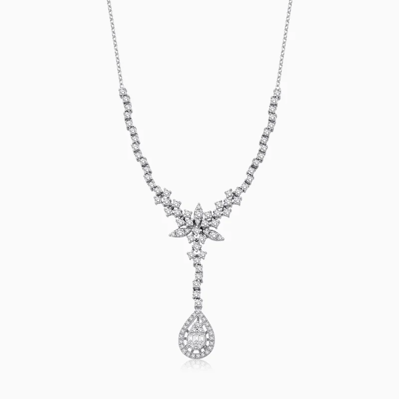 1.20 ct Pırlanta Baget Kolye