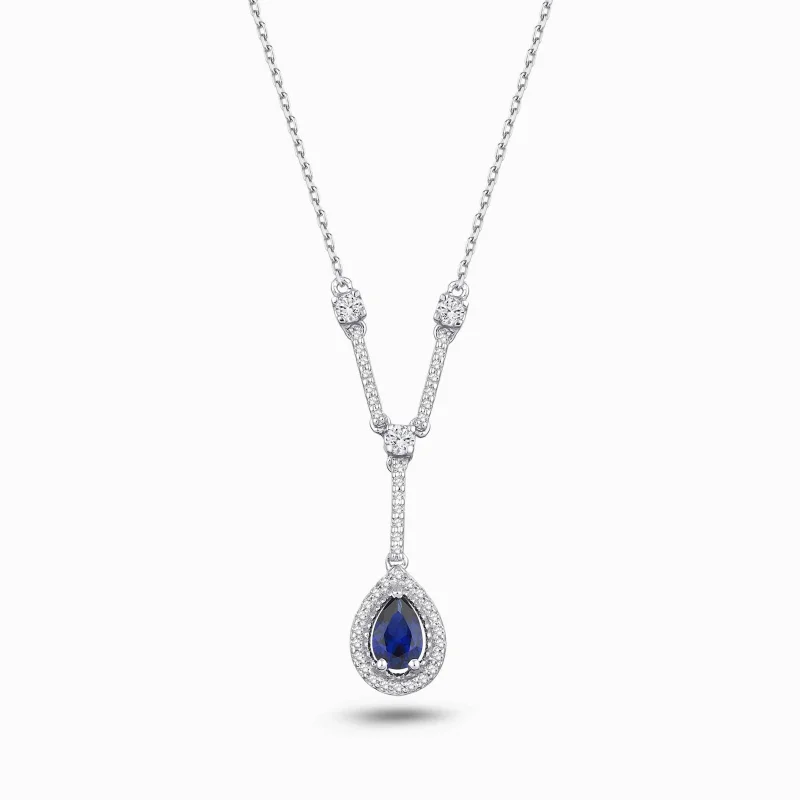 1.20 ct Safir Kolye