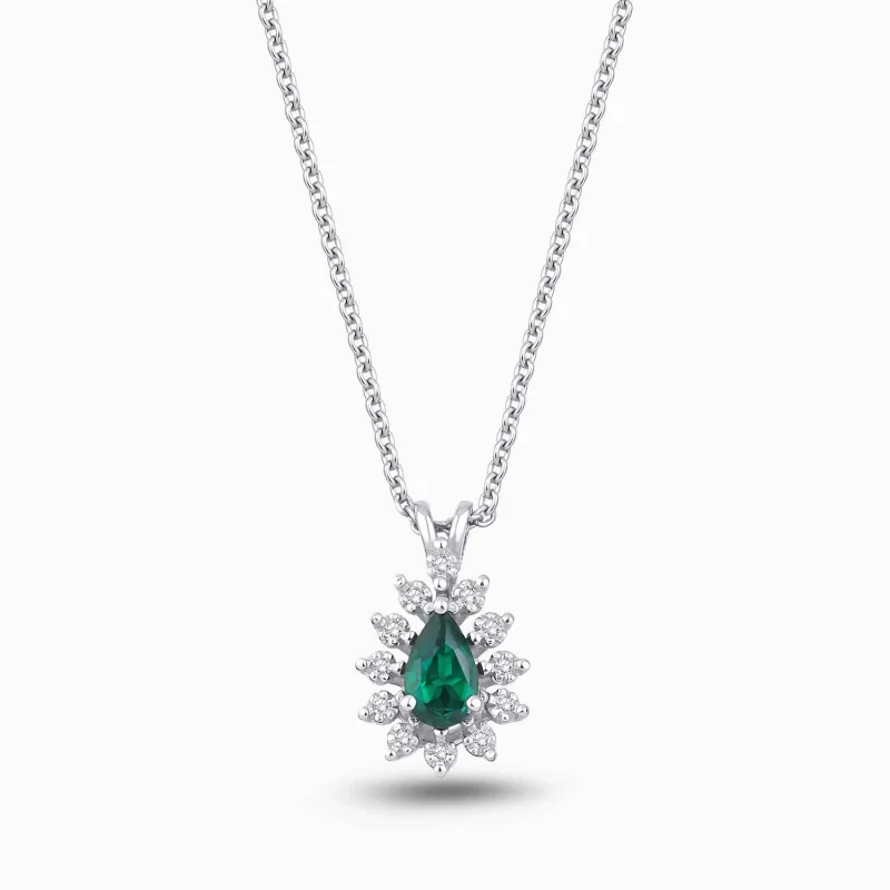 0.25 ct Zümrüt Kolye