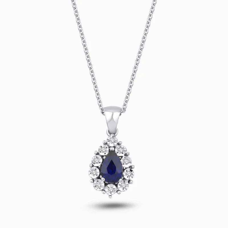 0.67 ct Safir Kolye