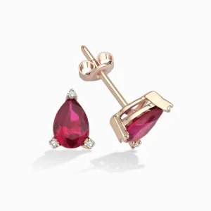 1.68 ct Yakut Küpe