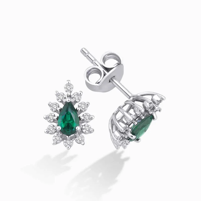 0.78 ct Zümrüt Küpe