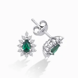 0.78 ct Zümrüt Küpe