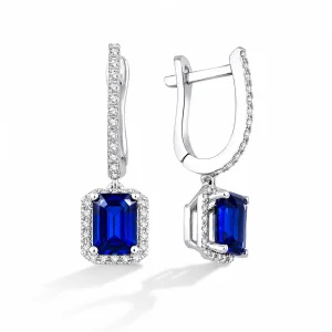 2.83 ct Safir Küpe