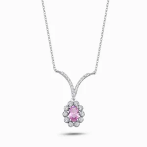 0.71 ct Safir Kolye