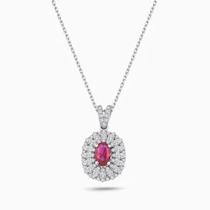 0.95 ct Yakut Kolye