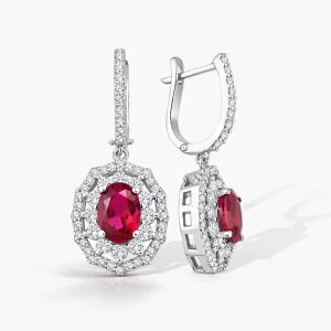 2.59 ct Yakut Küpe