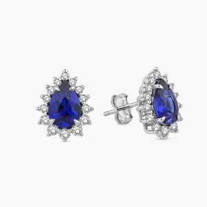 1.40 ct Safir Küpe