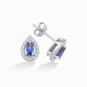 0.74 ct Safir Küpe