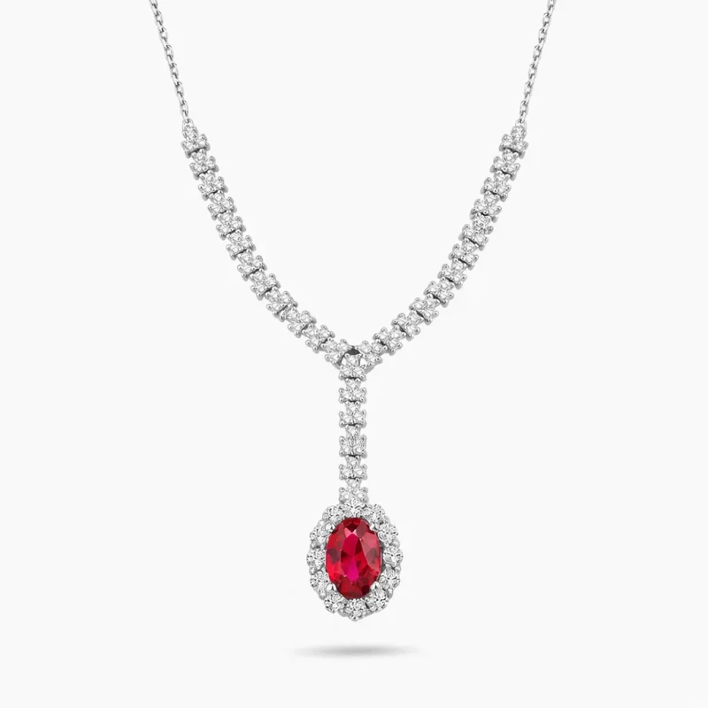 1.40 ct Yakut Kolye