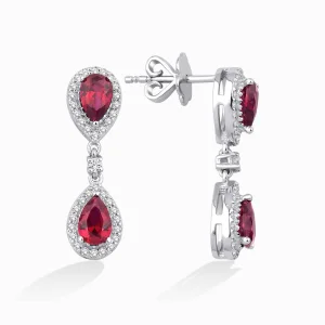 2.32 ct Yakut Küpe