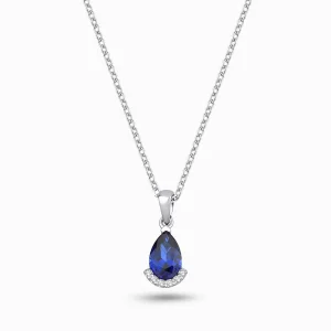 0.85 ct Safir Kolye