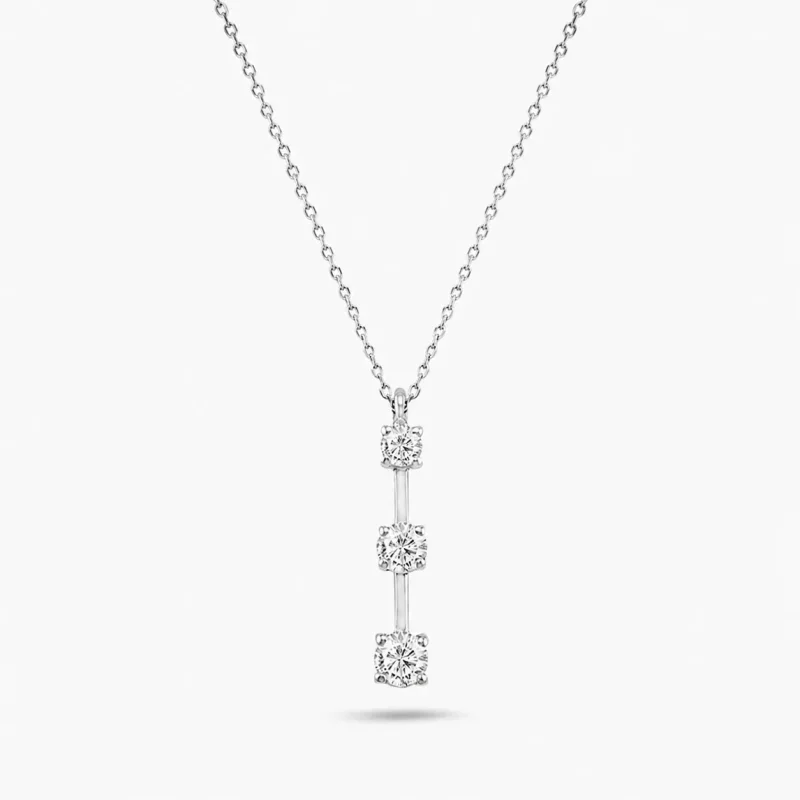 0.55 ct Pırlanta Tria Kolye