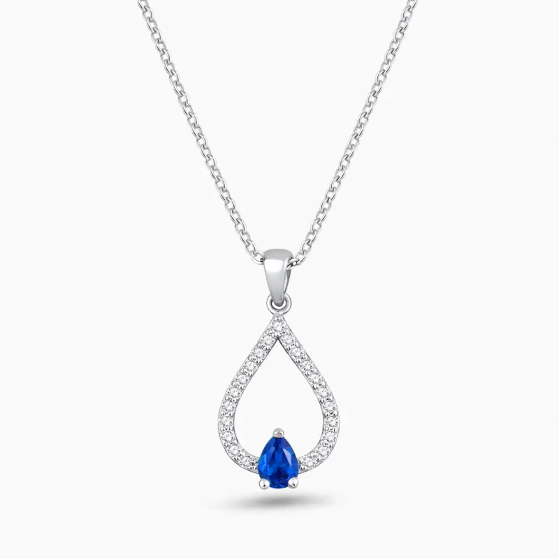 0.29 ct Safir Kolye