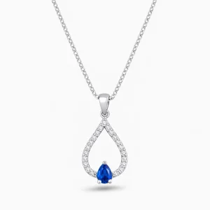 0.29 ct Safir Kolye