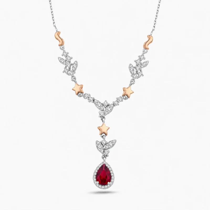 1.40 ct Yakut Kolye