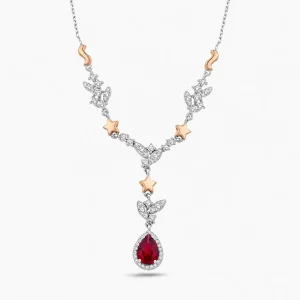 1.40 ct Yakut Kolye